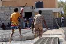 Hombres armados en Bengasi, Libia Hombres armados en Bengasi, Libia