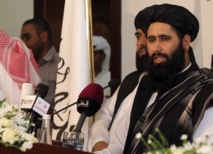 Un representante taliban en Doha.