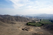 Restos en el complejo arqueológico el paraíso, en Perú