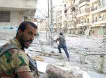Rebeldes sirios en Homs. Rebeldes sirios en Homs.