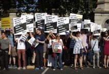 Manifestantes partidarios del aborto en Irlanda