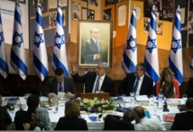 Netanyahu, en el centro. Netanyahu, en el centro.