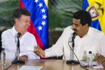 Santos-izquierda-y Maduro. Santos-izquierda-y Maduro.