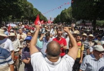 Manifestación de partidarios del gobierno