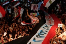 Manifestantes partidarios de Mursi