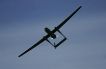 Un avión sin piloto-drone-israelí Heron TP