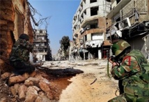 Soldados sirios en la provincia de Latakia