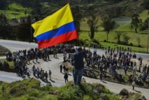 Campesinos manifestándose