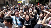 Manifestantes en Colombia