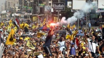 Manifestantes en Egipto