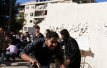 Rebeldes del ESL en Bustan Al Qasr, Alepo.