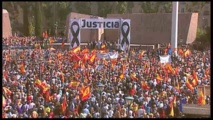 Las víctimas de ETA se manifiestan en Madrid para reclamar "justicia"