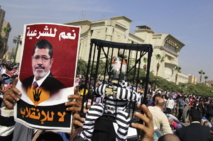 Manifestantes a favor de los hermanos musulmanes Manifestantes a favor de los hermanos musulmanes