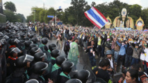 Manifestantes en Bangkok