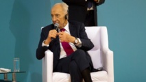 Shimon Peres, en la feria en México Shimon Peres, en la feria en México