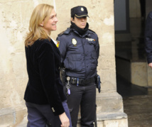 Cristina de Borbón, en un juzgado en Mallorca. Cristina de Borbón, en un juzgado en Mallorca.