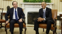 François Hollande-izquierda-y Barack Obama François Hollande-izquierda-y Barack Obama