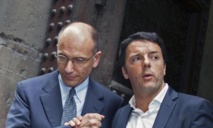 Letta-izquierda-y Renzi