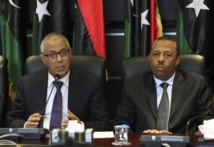 Ali Zaidan-izquierda-y su substituto, Abdulá Az Zani Ali Zaidan-izquierda-y su substituto, Abdulá Az Zani