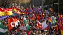 Manifestantes en las calles de Madrid