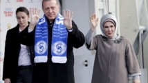 Erdogan y su esposa Erdogan y su esposa