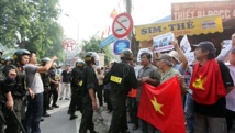 Manifestantes en Vietnam