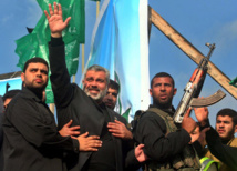 Ismail Haniye y otros miembros de Hamas