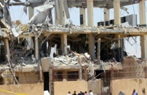 El edificio donde explotaron las bombas El edificio donde explotaron las bombas