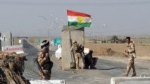 Un puesto de control de los kurdos cerca de Kirkuk Un puesto de control de los kurdos cerca de Kirkuk
