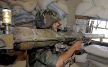 Un soldado sirio cerca de Damasco Un soldado sirio cerca de Damasco