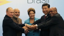 De izquierda a derecha, los presidentes de Rusia, Putin, de India, Modi, de Brasil, Rousseff, de China, XI y de Sudáfrica, Zuma De izquierda a derecha, los presidentes de Rusia, Putin, de India, Modi, de Brasil, Rousseff, de China, XI y de Sudáfrica, Zuma
