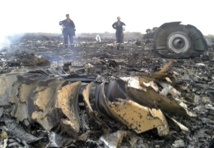 Restos del avión derribado Restos del avión derribado