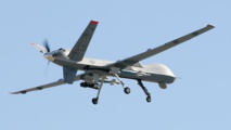 Un drone-avión sin piloto-.