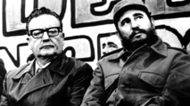 Salvador Allende-izquierda-con Fidel Castro