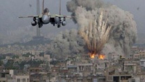 Un avión israelí bombardea Gaza Un avión israelí bombardea Gaza