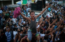 Los palestinos celebran el acuerdo en Gaza Los palestinos celebran el acuerdo en Gaza