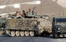 Tropas libanesas a la entrada de Arsal Tropas libanesas a la entrada de Arsal