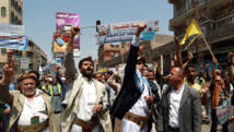Manifestantes en Saná, Yemen