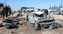 El coche bomba que ha estallado en Homs El coche bomba que ha estallado en Homs