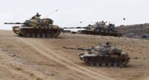 Tanques turcos en la frontera con Siria Tanques turcos en la frontera con Siria