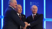 Los presidentes de Bielorrusia, Kazajistán y Rusia. Los presidentes de Bielorrusia, Kazajistán y Rusia.