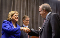 Susana Martínez y Gary King Susana Martínez y Gary King