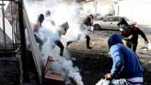 Jóvenes palestinos en Jerusalén Jóvenes palestinos en Jerusalén