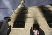 La mezquita incendiada La mezquita incendiada