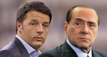 Renzi-izquierda.y Berlusconi