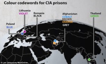 Mapa de las prisiones secretas de la CIA Mapa de las prisiones secretas de la CIA