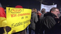 Manifestantes contra los extranjeros en Alemania