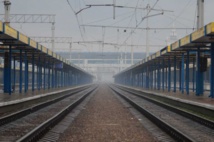 La estación de tren de Simferopol, vacía. La estación de tren de Simferopol, vacía.