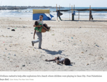 Los niños muertos en la playa de Gaza