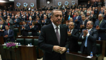 Erdogan, en el parlamento turco Erdogan, en el parlamento turco
